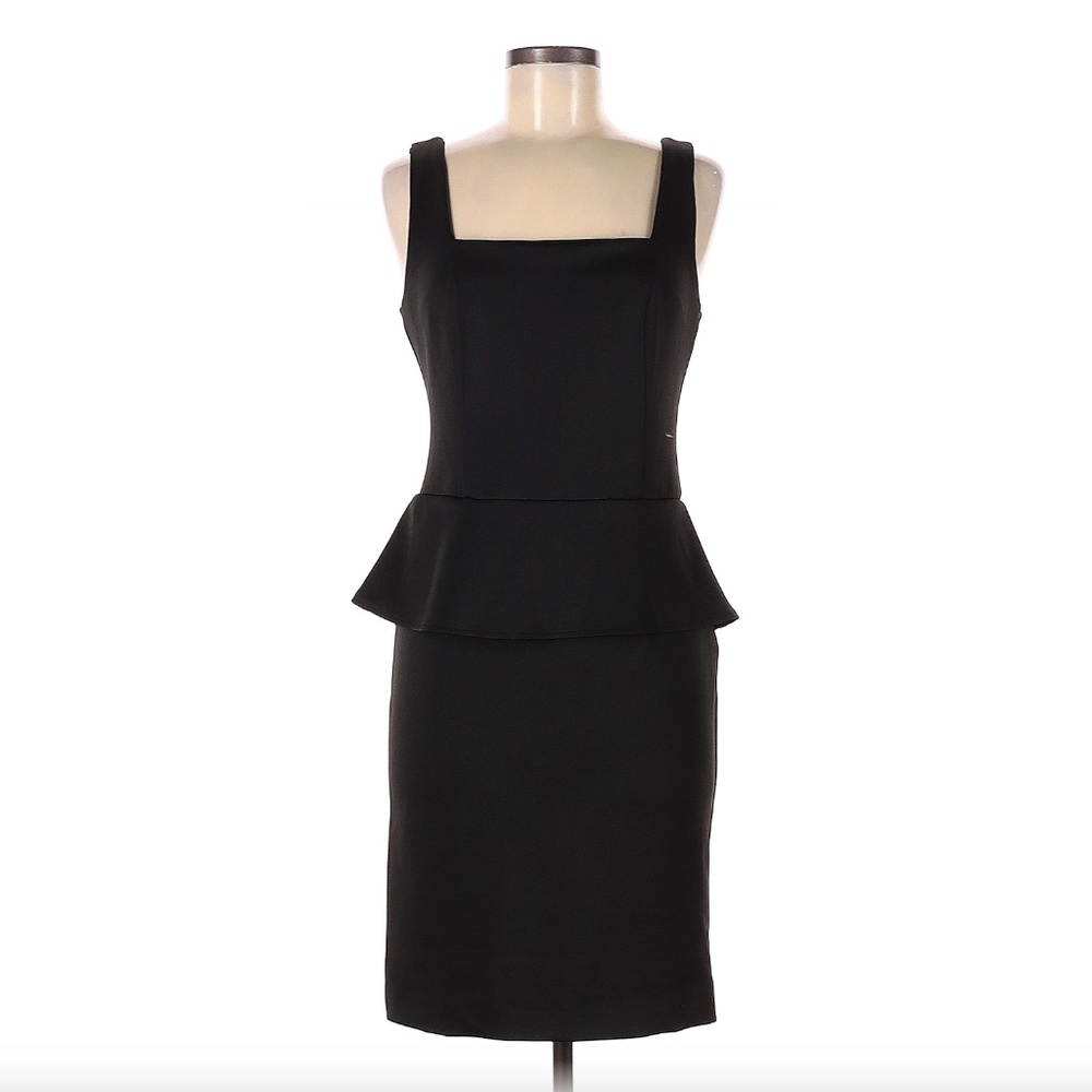 Black Peplum Dress by ECI Size 8